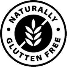 Gluten free seal showing a wheat stalk crossed out